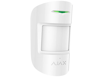 Ajax Ajax 38097.06.WH1 CombiProtect Jeweller Bianco Sensore Wireless PIR e Rottura Vetri ad Alta Sicurezza
