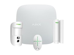 Ajax Ajax 156253.381.WH1 Starter Kit Cam HDR Wireless senza fili GPRS / Ethernet 2SIM 2G HDR White Version