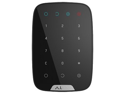 Ajax Ajax 38248.12.BL1 KeyPad Jeweller Nero Tastiera Wireless Touch con Codici Sicuri e Funzioni Antimanomissione
