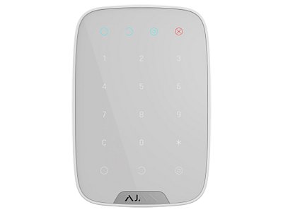 Ajax Ajax 38249.12.WH1 KeyPad Jeweller Bianco Tastiera Wireless Touch con Codici Sicuri e Funzioni Antimanomissione