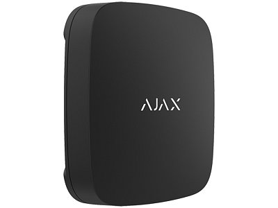 Ajax 38254.08.BL1 LeaksProtect ASP Nero Rilevatore Perdite Acqua Wireless Jeweller IP65 con Allarme Immediato e Batteria 5 Anni