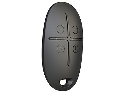 Ajax Ajax 38167.04.BL1 SpaceControl Jeweller Nero Telecomando Wireless Sicurezza 4 Pulsanti
