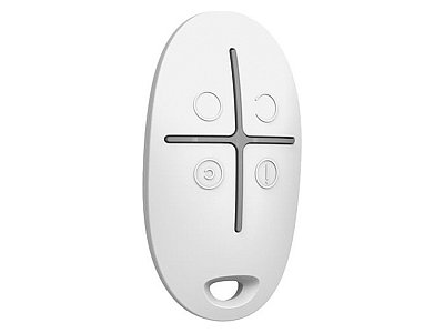 Ajax 38166.04.WH1 SpaceControl Jeweller Bianco Telecomando Wireless Sicurezza 4 Pulsanti