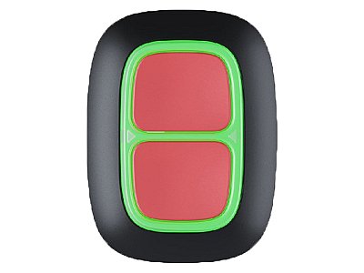 Ajax 38102.79.BL1 DoubleButton Jeweller Nero Dispositivo Antirapina Wireless con Sicurezza Avanzata e Autonomia 5 Anni