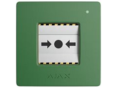 Ajax Ajax 87639.171.NC1 ManualCallPoint Jeweller Verde Pulsante Manuale Wireless per Allarmi e Scenari di Emergenza