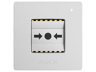 Ajax 87645.171.NC1 ManualCallPoint Jeweller Bianco Pulsante Manuale Wireless per Allarmi e Scenari di Emergenza