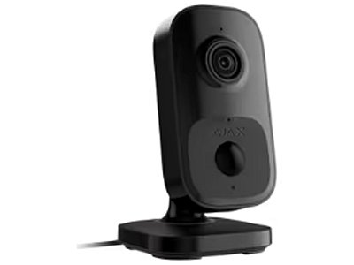 Ajax 111567.303.BL1 IndoorCam Nera Telecamera Wi-Fi da Interno con AI, PIR e HDR