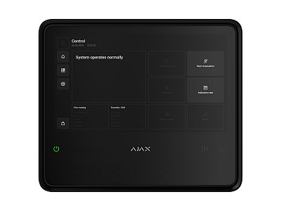 Ajax 125733.315.BL EN54 Fire Hub Jeweller Nero Centrale Antincendio Wireless Certificata