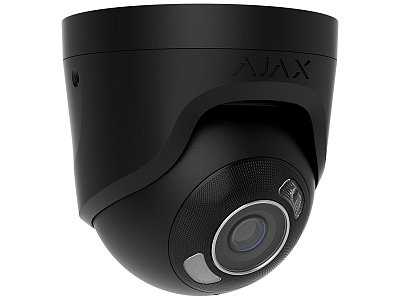 Ajax 126266.197.BL1 TurretCam HL 8MP 4mm nera Telecamera IP con AI e Visione Notturna