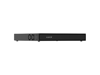 Ajax 140910.122.BL1 NVR H2DAC 16 Canali Nero 4K HDMI con AI, H.265, 2 HDD fino 16TB, ONVIF e 160 Mbps