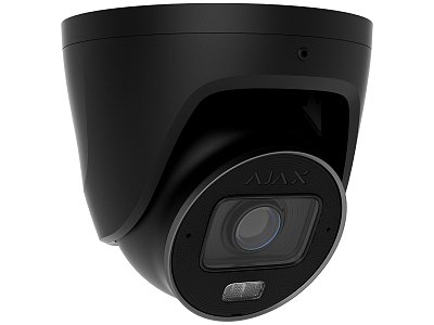 Ajax 126280.197.BL1 TurretCam HLVF 5MP Nera con AI, Visione Notturna e Lente Varifocale