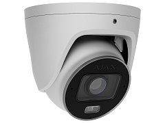Ajax Ajax 126283.197.WH1 TurretCam HLVF 8MP Bianca con AI, Visione Notturna e Lente Varifocale
