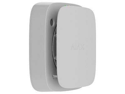 Ajax 155887.379.WH1 EN54 FireProtect Bianco Rilevatore Fumo e Calore Wireless Certificato con Sirena e Tecnologia HazeFlow 2